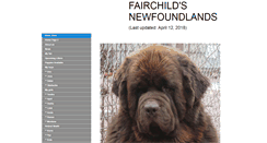 Desktop Screenshot of fairchildsnewfoundlands.com