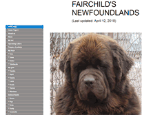 Tablet Screenshot of fairchildsnewfoundlands.com